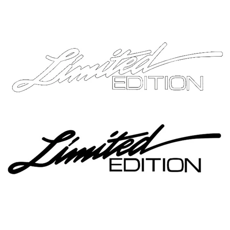 

Black/White 16cm*3.8cm Limited Edition Creative Motorcycle Vinyl Car Window Stickers Car-styling Decals