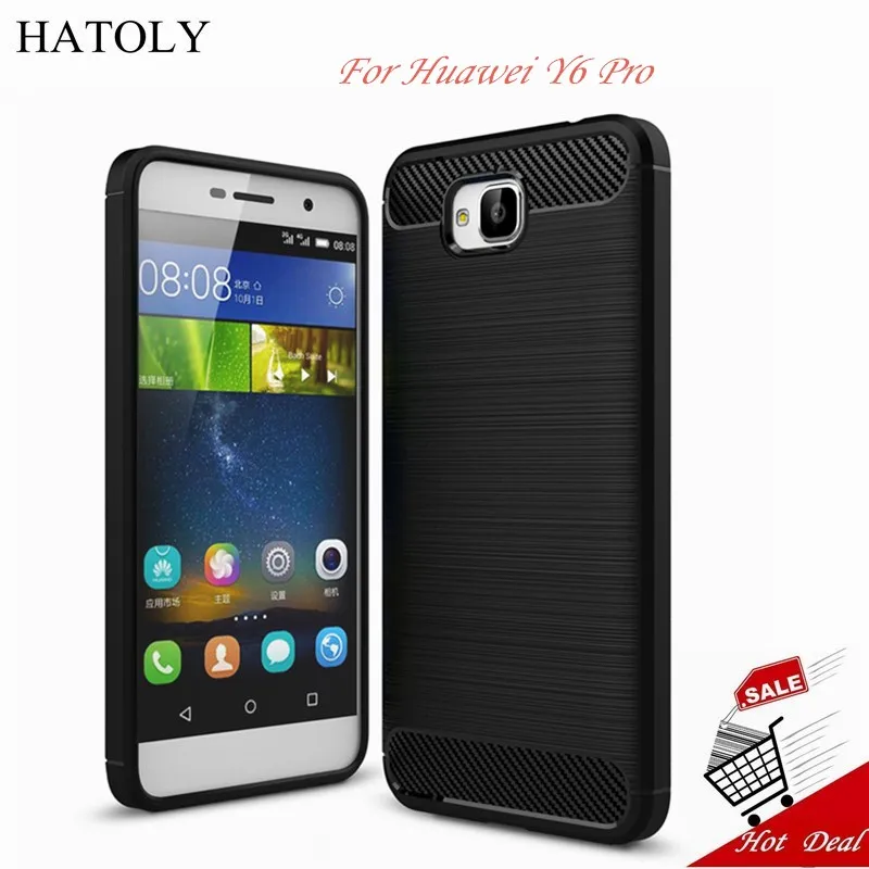 

Case For Huawei Y6 Pro Cover Shockproof Soft Rubber & TPU For Huawei Y6 Pro Case For Huawei Enjoy 5 Phone Fundas Coque