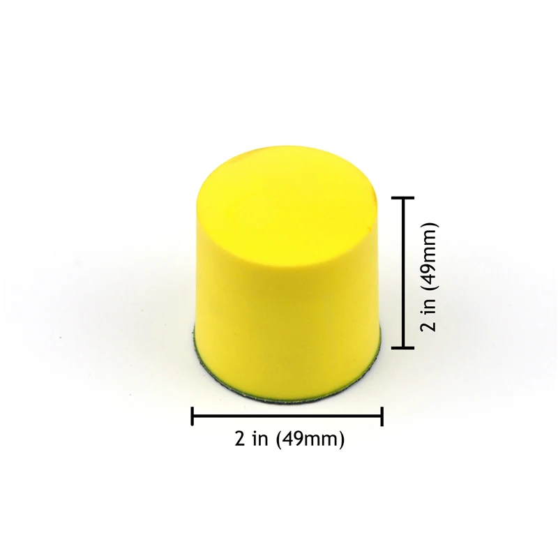POLIWELL 2 дюйма шлифовальные держатель диска Наждачная бумага застежка-липучка с полировальной подложкой Ручная шлифовка площадку для крюк и петля шлифовальные диски