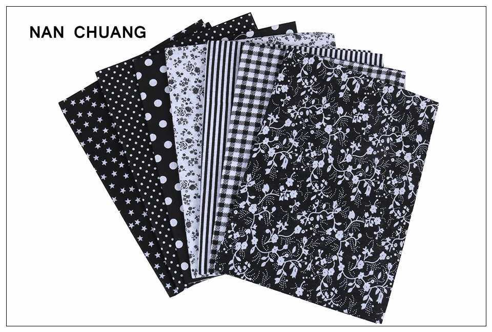 Nanchuang тонкая хлопковая ткань пэчворк для рукоделия шитья скрапбукинга ткань для стёганого одеяла рукоделие узор 25x25 м 7 шт./лот