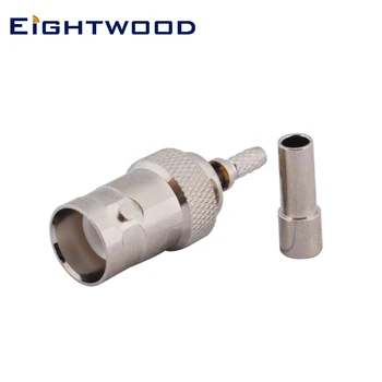 

Eightwood RP-BNC Jack Female Crimp Straight RF Coaxial Connector Adapter for RG316,RG174,RG179,RG178,1.13,1.37 Cable