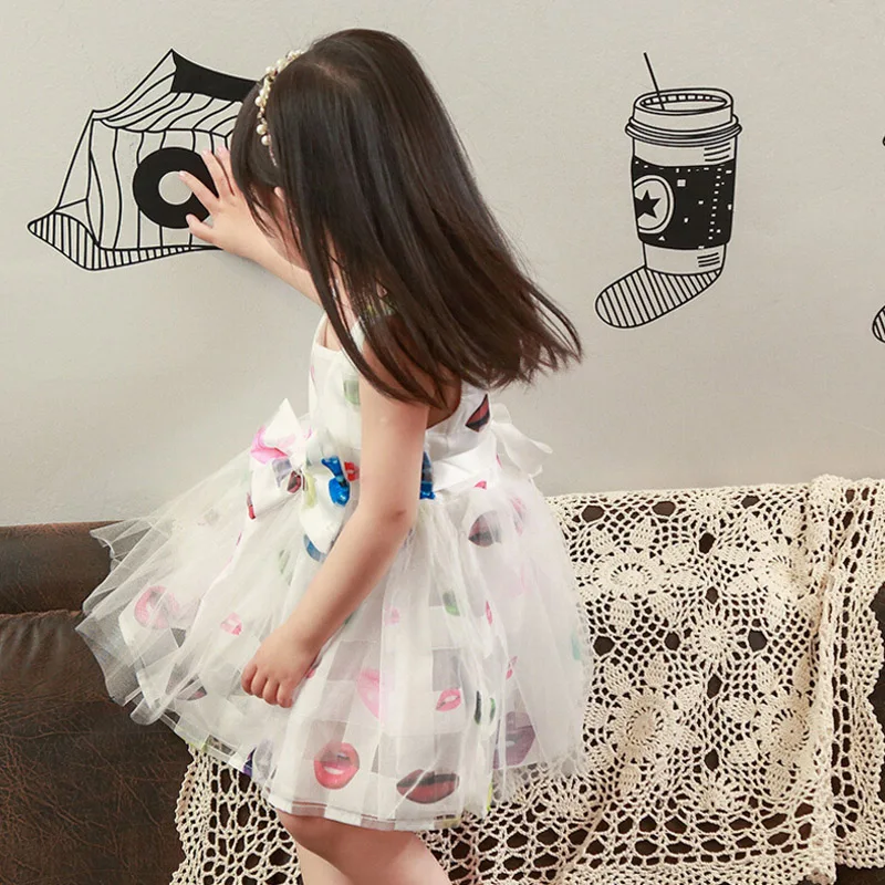 Girls font b Dress b font 2016 New Summer Lovely Kids font b Dresses b font