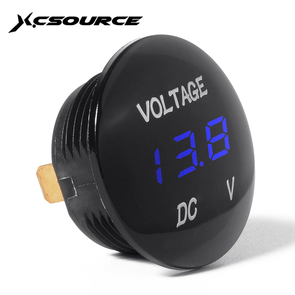 Xcsource Universal Digital Display Voltmeter Waterproof Voltage Meter