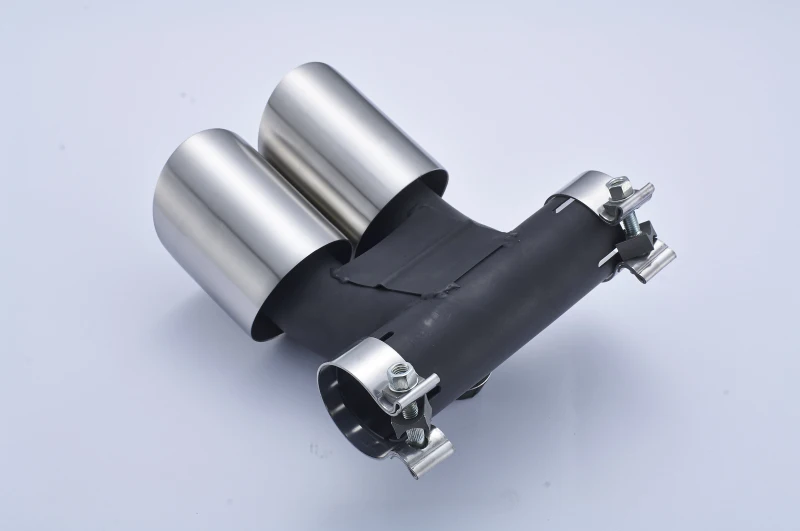 RASTP- черный глушитель выхлопные трубы для автомобиля задний двойной ...