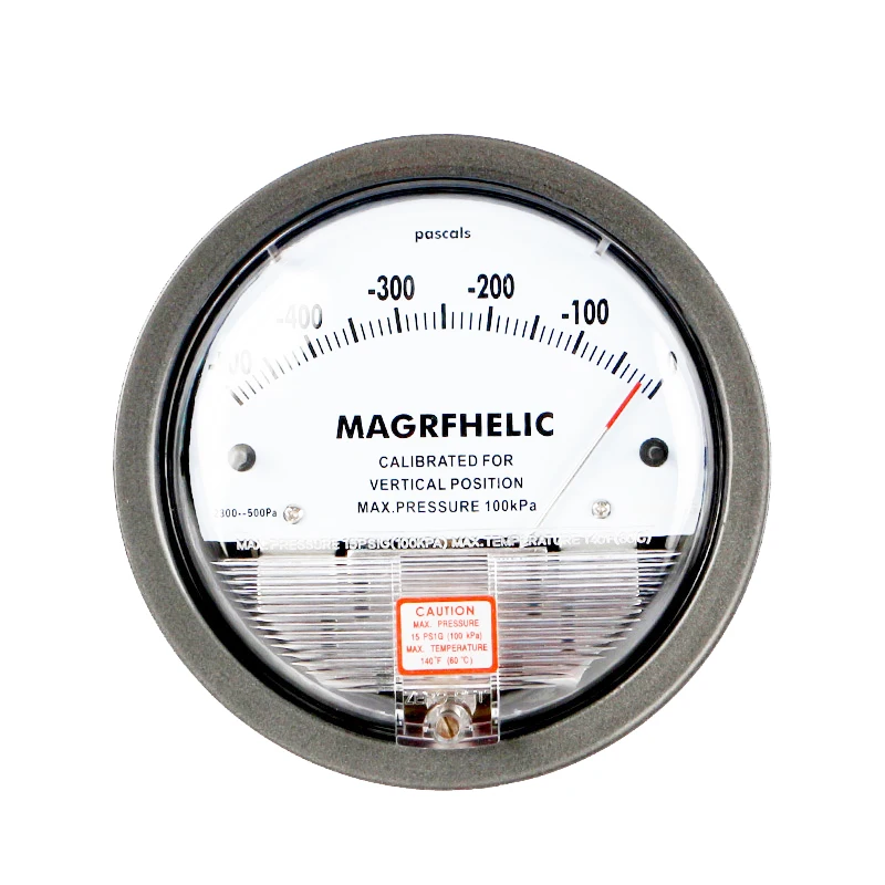 

-500PA-0 Micro Differential Pressure Gauge High Precision 1/8 "NPT Air Pressure Meter Barometer TE2000
