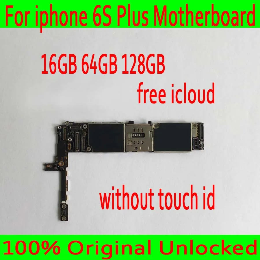 

100% Original unlocked for iphone 6S Plus Motherboard without Touch ID,for iphone 6S Plus Mainboard with Full Chips,Good Tested