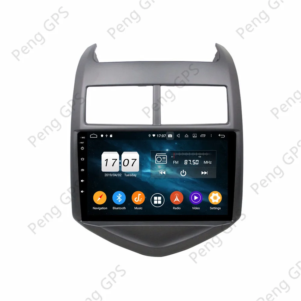 Best 4G+64G 8 Core DVD Player 2 Din Stereo Android 9.0 for Chevrolet AVEO 2011-2016 GPS Navigation 1024*600 Built-in DSP IPS Headunit 4