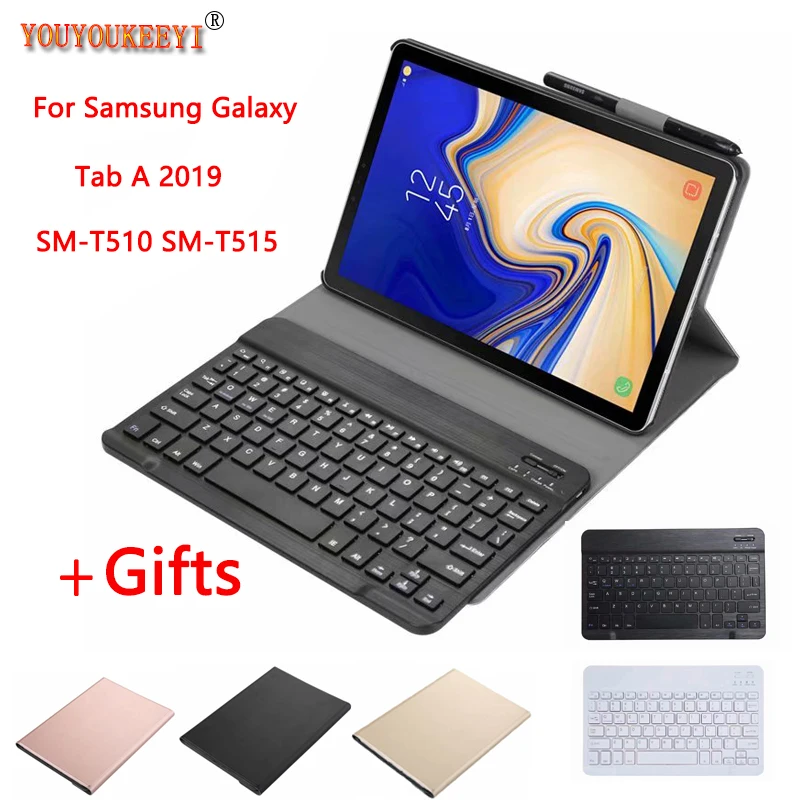 Беспроводной чехол с клавиатурой Bluetooth для samsung Galaxy Tab A SM-T510 SM-T515 T510 T515 портативный чехол для планшета