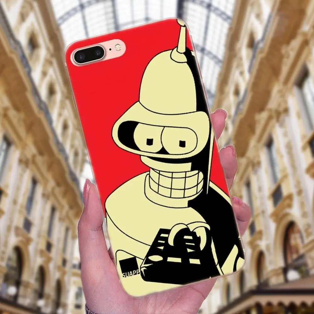 Новинка изгиб Bender Родригес для Apple iPhone 4 4S 5 5C 5S SE 6 6S 7 8 Plus X XS Max XR лучшие чехлы из