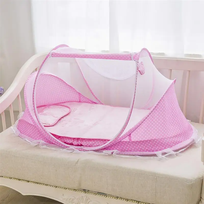 5 шт многофункциональная переносная детская кровать для путешествий, набор складной всплывающий детский тент для сна с музыкальными подушками и ковриком