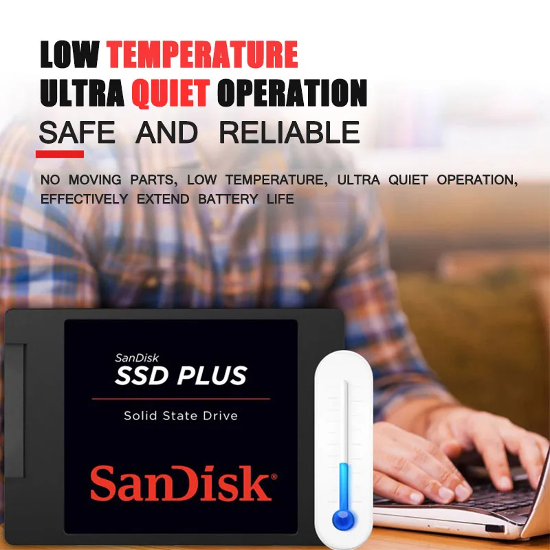 Sandisk 120GB SSD Plus Hard Disk SATA III 2.5" 240GB Internal Solid State Drive 480GB laptop notebook solid state disk SSD