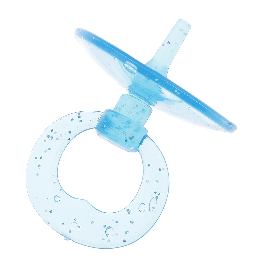 2 Pieces Pink& Blue Baby Dolls Pacifier for Barbies Baby Nursery Room Accs Kids Pretend Play Toy for Kelly Dolls Baby Doll 