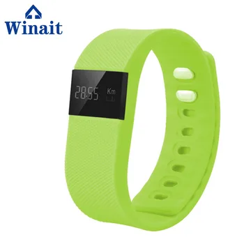 

Winait Time Display TW64 smart bracelet with clock display vibration alarm heart rate monitoring