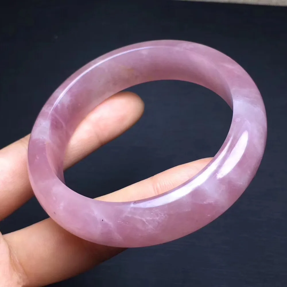 Natural Rose Quartz Bangle  (3)