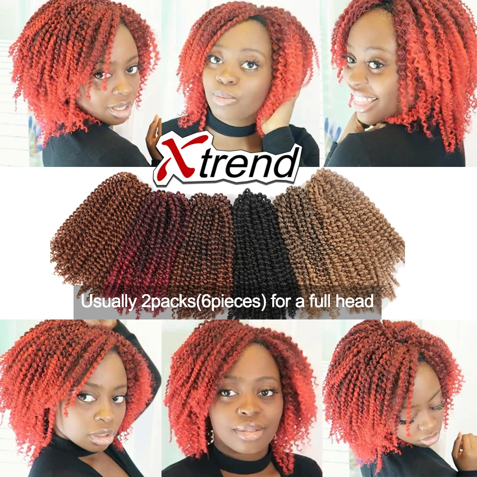 Synthetic Afro Kinky Curly Crochet Braid Hair Extension