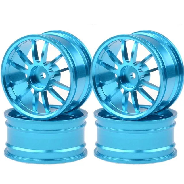 Best Price 108 Aluminum 12 Spoke Wheel Rim 4pcs For HSP RC 1/10 On-Road Drift Sakura Tamiya