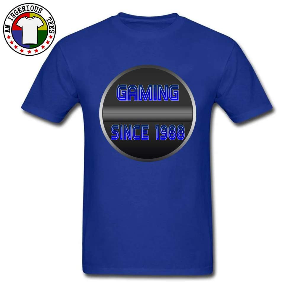 100% Cotton Male Short Sleeve Retro Gamer T-Shirt Summer Tops Shirt Discount Summer O Neck T Shirts Top Quality Retro Gamer blue