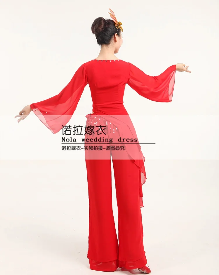(0184) New fashion Chinese folk dance yangko dance stage performance clothing waist drum dance costumes fan dance
