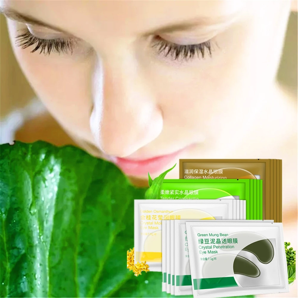 

DISAAR 4 Pairs Mung bean Essence Cell repair Eye Mask Remove Fine lines Anti-Eye wrinkles Strong effect
