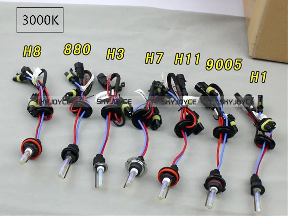 2pcs 24V Truck Boat DAF FH FM headlight 55W 24V H7 hid xenon bulb for H1 H3 24V hid xenon kit 3000K-10000K 24V kit xenon lamp (10)