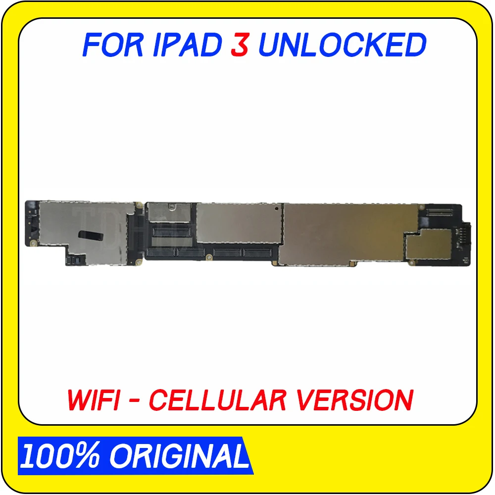 A1403/A1416 или A1430 материнская плата для ipad 3 с чипами, оригинальная разблокированная материнская плата для ipad 3, без iCloud
