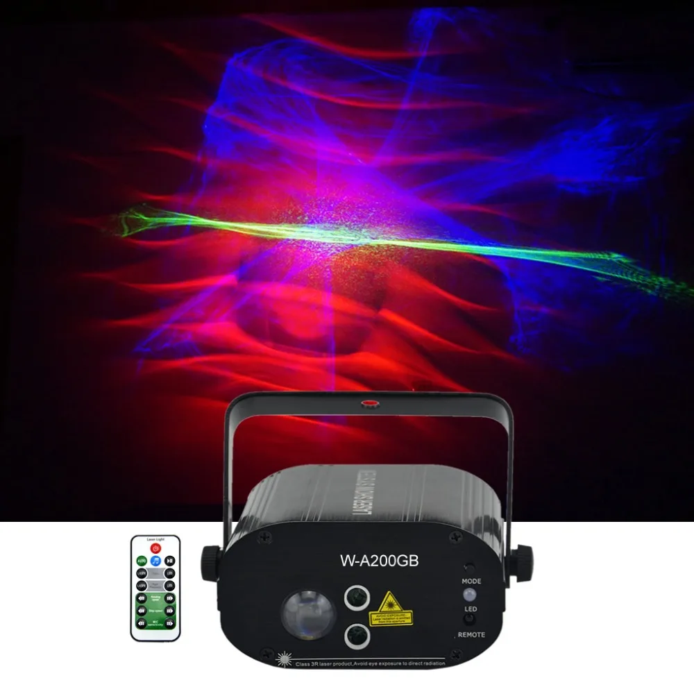 Sharelife Мини зеленый синий гипнотический Аврора DJ Лазерный свет смешанный RGB LED