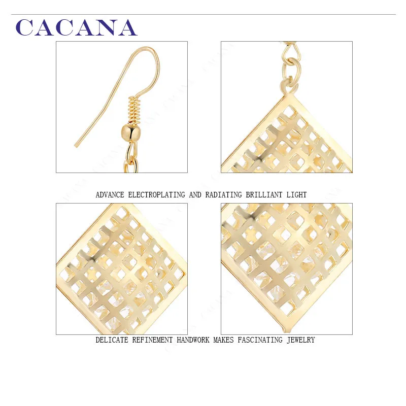 CACANA Dangle Long Earrings For Women Top Quality Chinese Knots Shape Bijouterie Hot Sale No.A429 A430