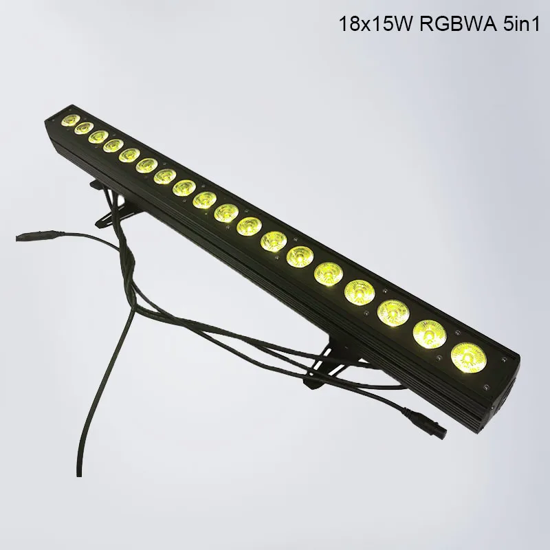 Светодиодный светильник RGBWA+ UV 6в1 цвет 18x18 Вт Светодиодный светильник для мытья стен Идеально подходит для сцены, вечерние, Свадебные мероприятия светильник ing Быстрая - Цвет: RGBWA 5in1