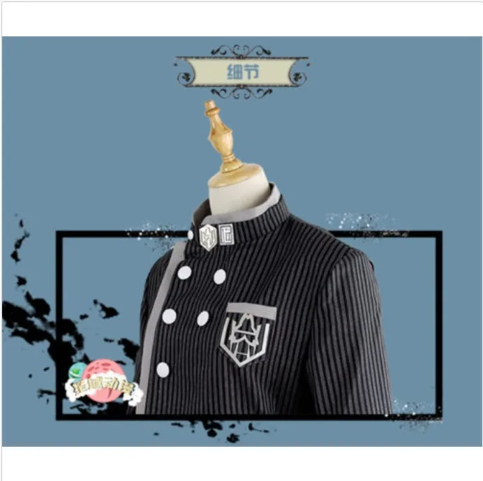 Danganronpa V3 Saihara shuichi Detective School Uniform Cosplay costume 3pcs