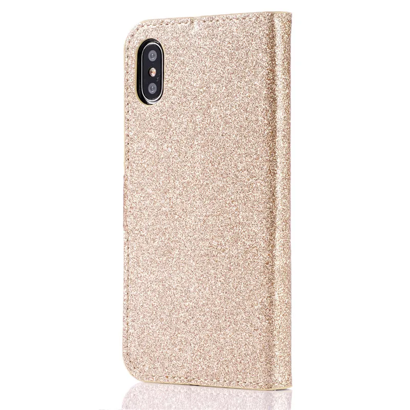 Блестящий бриллиантовый Магнитный кожаный чехол с блестками для iPhone 11 Pro Max XR XS X 6