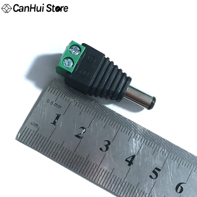 3-Pack DC 12V/9V Power Adapter Cables - Male To Male 2.1mm X 5.5mm, 6 Inch Length