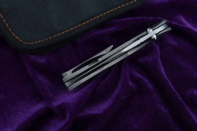 Складной нож LEMIFSHE Stitch Flipper s35vn тактический Клинок с титановой ручкой для охоты