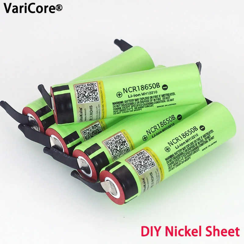 

Liitokala Original NCR18650B 3.7v 3400 mah 18650 Lithium Rechargeable Battery Welding Nickel Sheet batteries wholesale