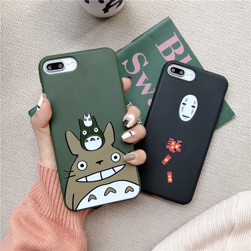 Studio Ghibli Cartoon Happy Totoro Phone Case