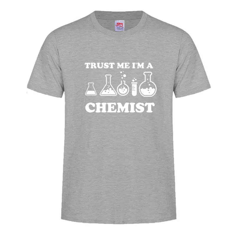 Мужская футболка Trust Me I am a chemist cool chemical с коротким рукавом хлопковая Футболка