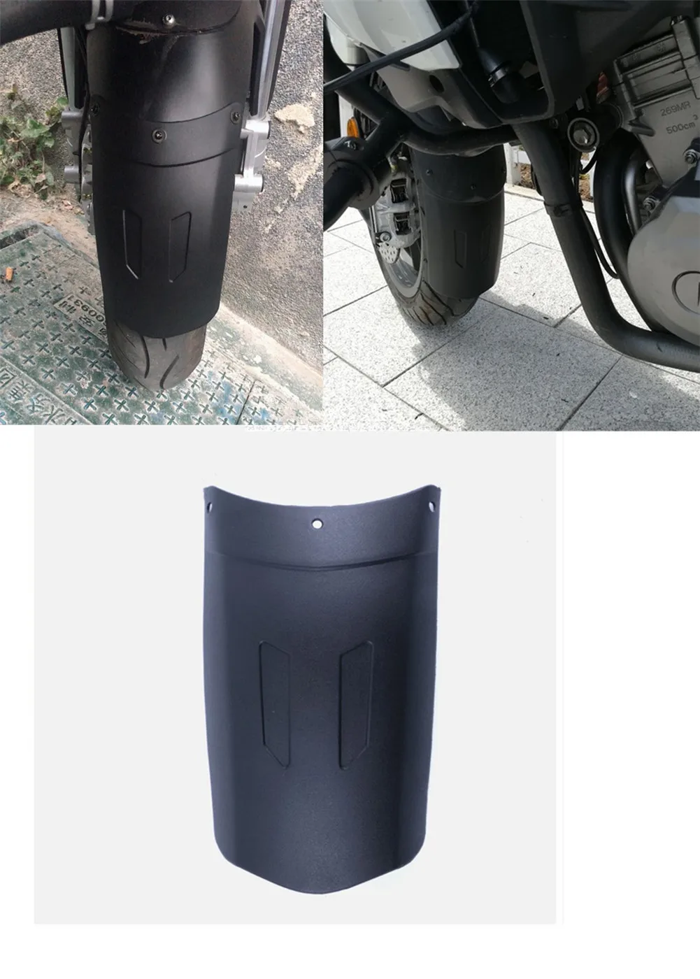 KKmoon Motorcycle Kickstand Foot Side Stand Enlarger Pad Plate Accessories Extension CNC Aluminum for Benelli TRK 502 2017-2018 Silver