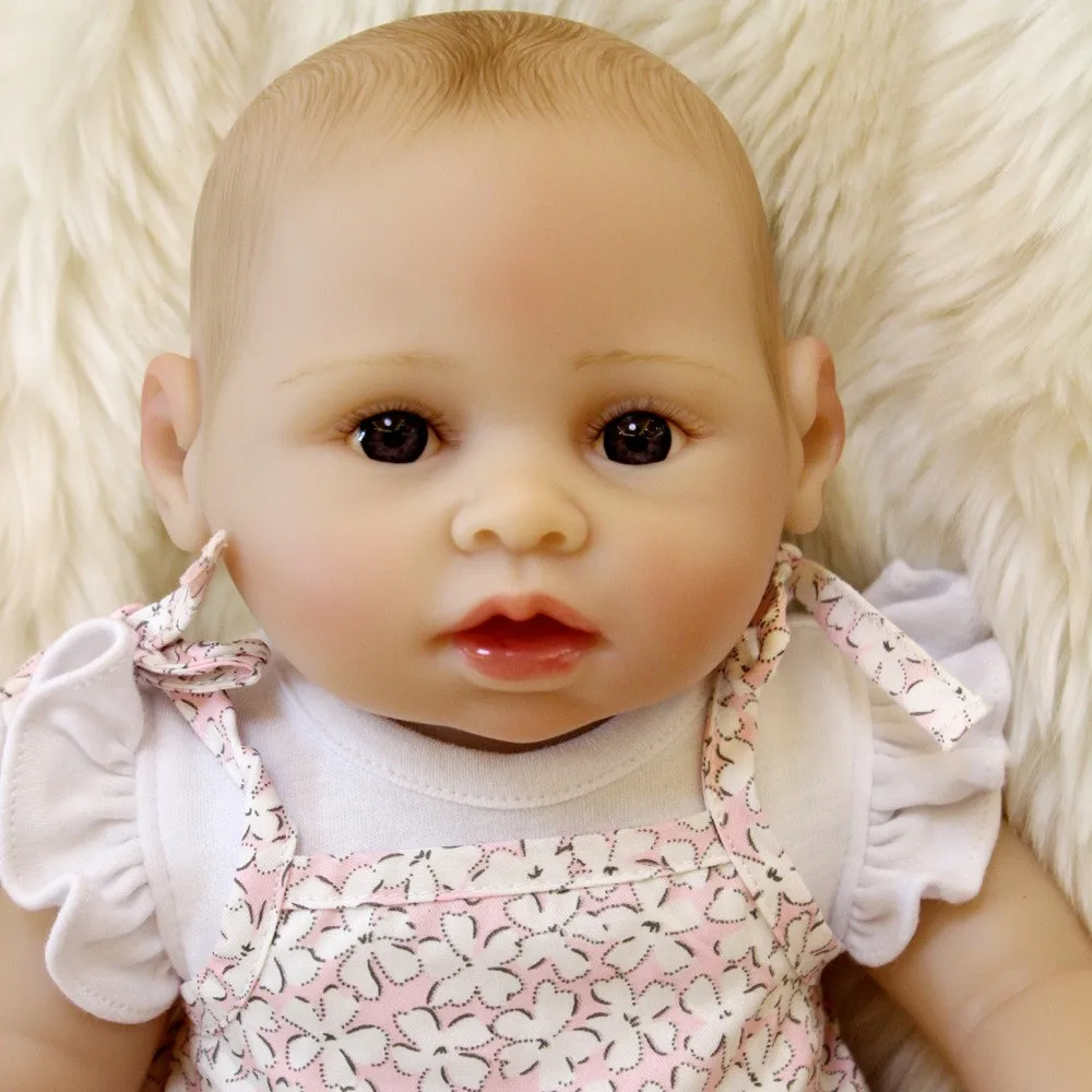 

OtardDolls New Arrival Bath Reborn Dolls Soft Vinyl Silicon Reborn babies Doll Lifelike Hand painting Hair Toys for Children Gif