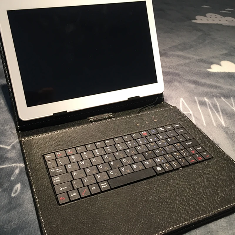 

RUSSIAN KEYBOARD 10 inch tablet case for Using Russian Language Leather Micro USB Keyboard Case to Plate Tablet Device