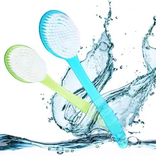 Ванна щеточка для очищения с длинной ручкой для тела Массажная щетка для ног щетка для тела для отшелушивания спины аксессуары для ванной комнаты