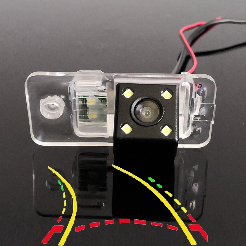 Интеллигентая(ый) Динамическая траектория движения заднего вида Камера для Audi A3 S3 8 P/A4 B5 S4 B6 B7 8E 8 H/A6 C6 S6 RS6/Q7 SQ7 4L/S5 A6L A8