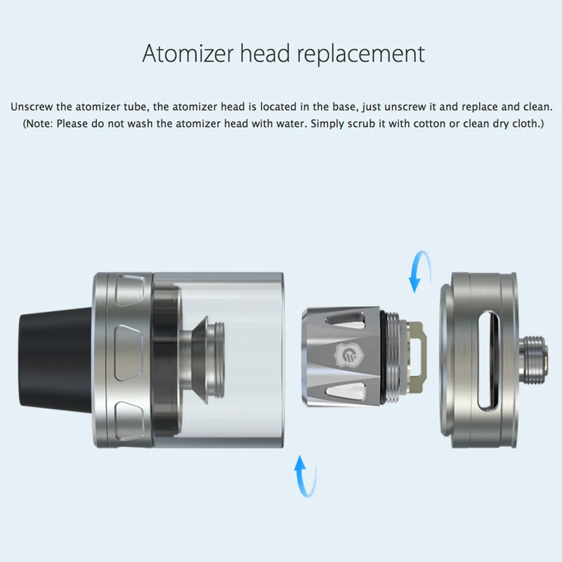 Атомайзер Joyetech ProCore Aries 4 мл с насадками TFV8 Baby Beast голубой|atomizer tank|tank atomizeratomizer 4ml |