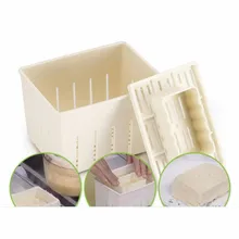 Tofu Making Machine Set DIY Plastic Homemade Tofu Maker Press Mold Kit Soy Pressing Mould with Cheese Cloth ustensile cuisine
