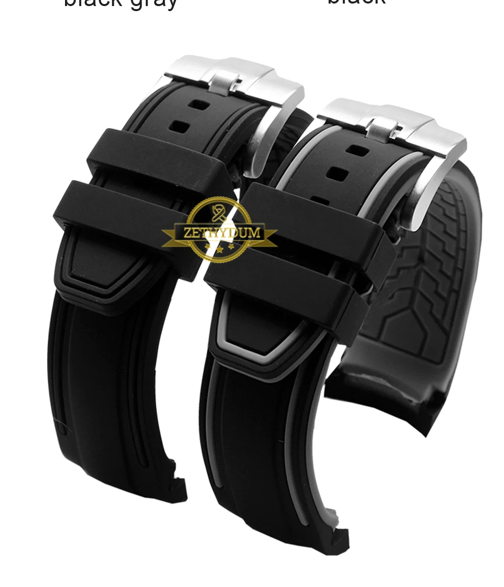 Силиконовый резиновый браслет для tissot T035 T055 ремешок для часов водонепроницаемый браслет для часов 23 мм 24 мм наручные часы