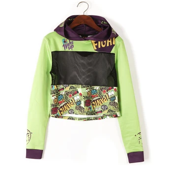 

2019 Streetwear Hoodies for women Fashion Pullover sweatshirts svitshot tracksuits crop tops Transparent Sexy K-POP Hoodies