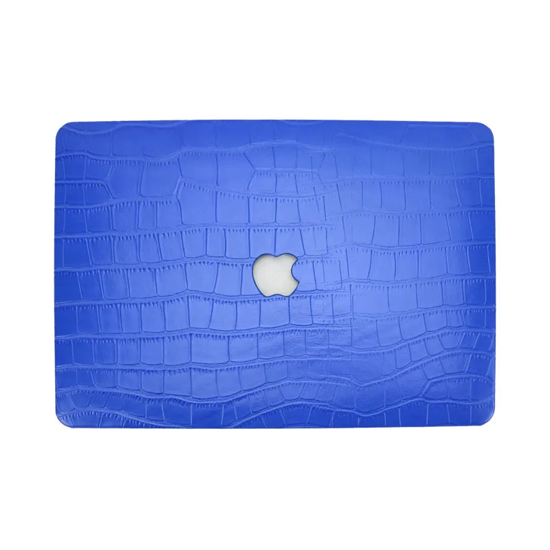 Роскошный чехол из тисненой крокодиловой кожи для Macbook Air retina Pro 13," кожаный чехол унисекс защитный чехол для ноутбука - Цвет: blue