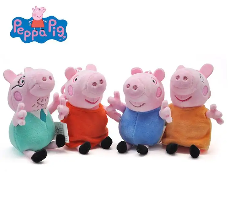 13 см оригинальный бренд Peppa мягкая игрушка поросенок плюшевые игрушки Семья