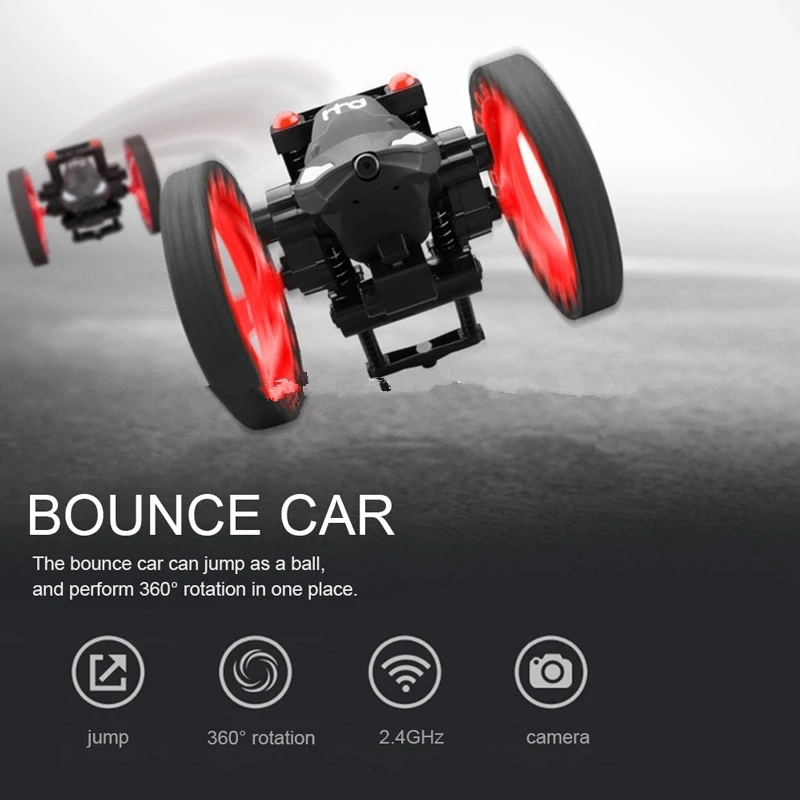 

2019 Newest H3 2.4GHz 4CH 3 In 1 Wifi FPV 480P Camera RC Bounce Car Tank Drone Kit For Kids