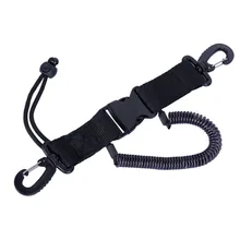 Акваланг ремень для дайвинга веревка с зажимами и быстроразъемной пряжкой для подводного Дайвинг Плавание пружинная камера Анти-потеря Веревка безопасности