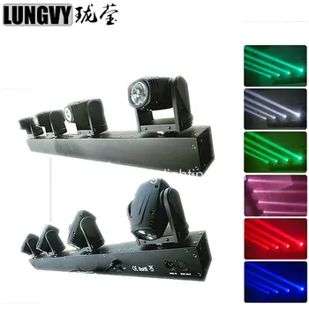 

Free Shipping (Flight Case) 4pcs/Lot 4x10w American Dj RGBW 4in1 Led Bar Moving Head Beam Light For Stage Disco Dj