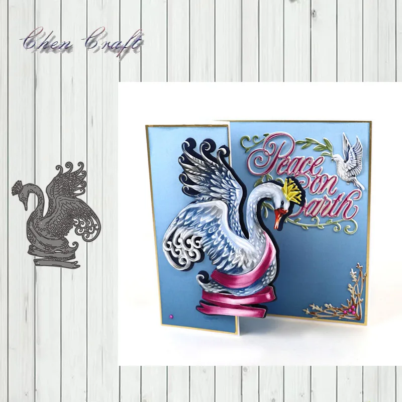 

Beautiful swan Metal Cutting Dies Stencils for DIY Scrapbooking/photo album Decorative Embossing DIY Paper Cards